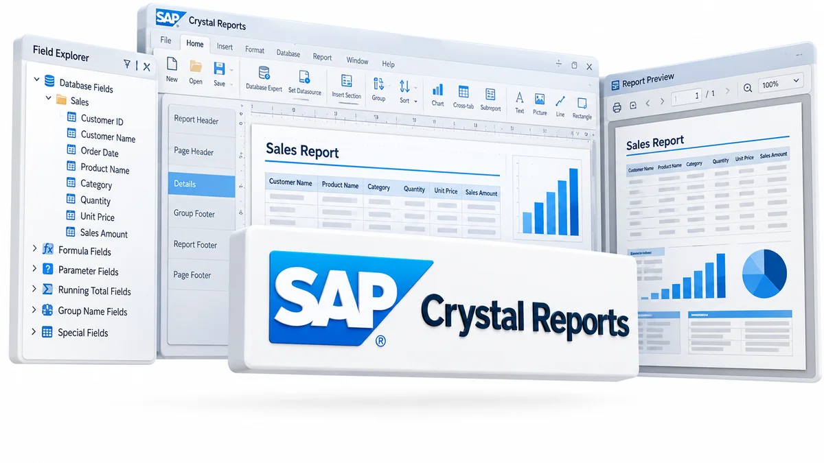 تصویر نرمافزار SAP Crystal Reports