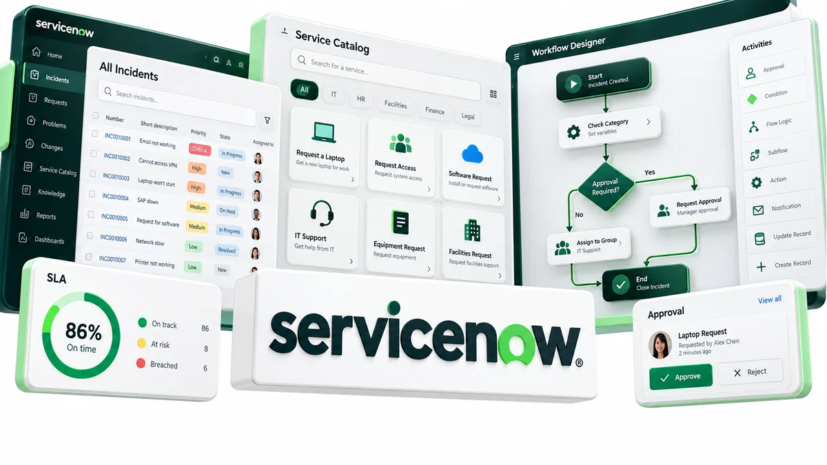 تصویر نرمافزار ServiceNow