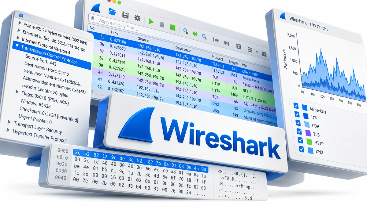 تصویر نرمافزار Wireshark